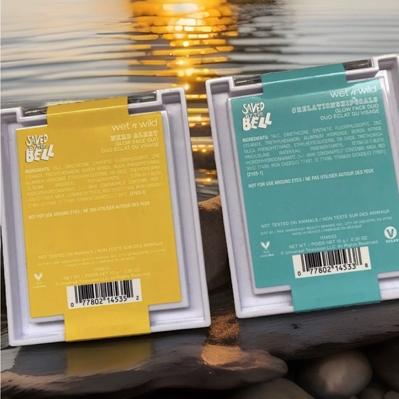 🔥 New Wet & Wild Lmtd edition Save by the Bell glow duo blush contour highlight - Picture 3 of 7